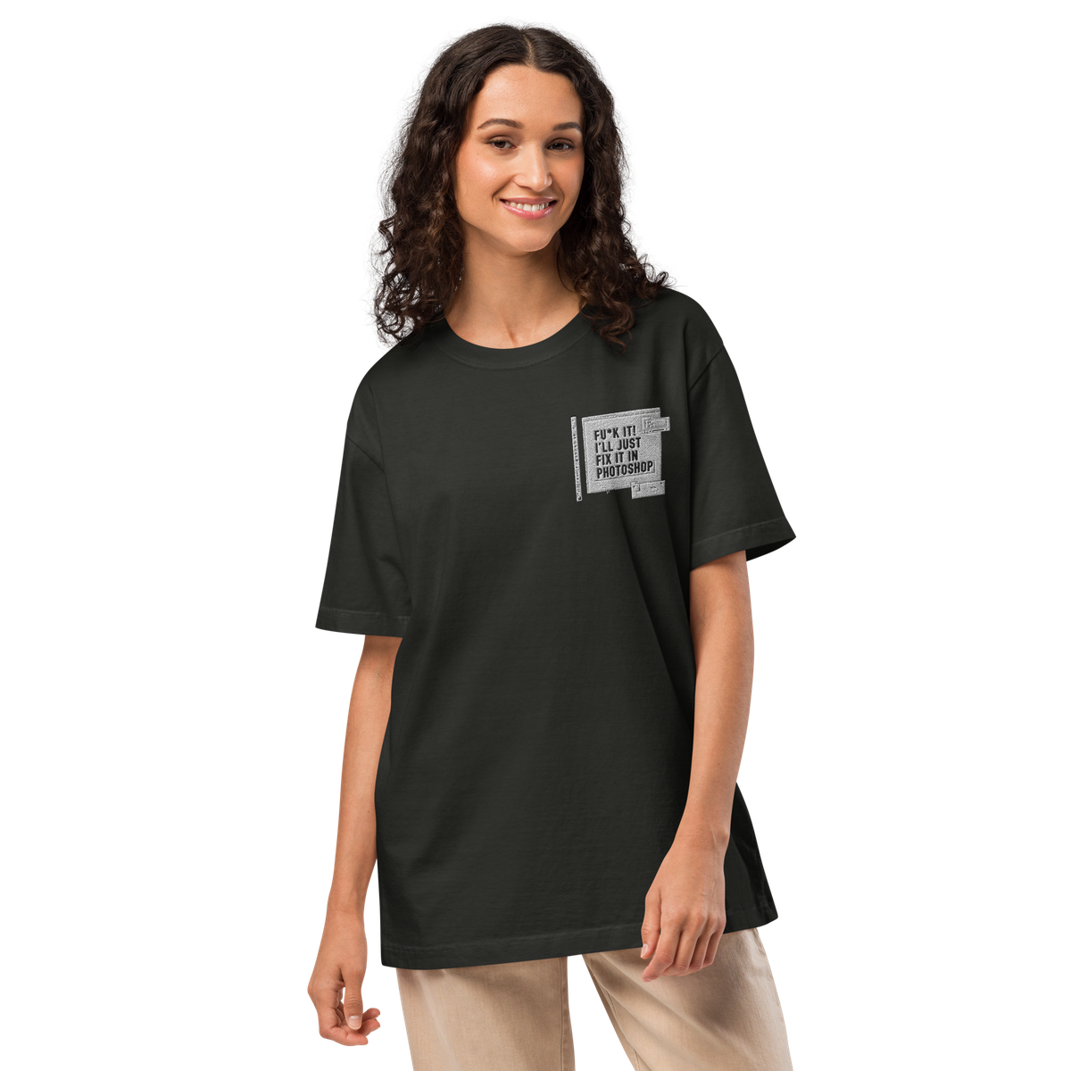 F*ck It! Embroidered Oversized Shirt product image